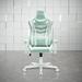 Techni Sport Adjustable Reclining Ergonomic Swiveling PC & Racing Game Chair in Green | 51.75 H x 28.5 W x 27.25 D in | Wayfair RTA-TS86-MNT