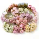 6 pcs/lot Artificielle Rose Fleurs Mini Bouquet Faux Fleurs Pour La Décoration Intérieure Fête De