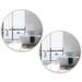 Everly Quinn Suszanne Modern & Contemporary Round Wall Mounted Bathroom/Vanity Mirror Metal in White | 28 H x 28 W in | Wayfair