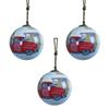 La Pastiche Vintage Christmas Glass Ornament Collection (Set of 3) with, 3.5" x 3.5" - 3.5" x 3.5"