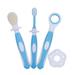 Child Toothbrush Ultrafine Bristle Baby Tooth Brush Health for Baby Toothbrush Infant Oral Hygiene Combo Oral Care Kit(Blue)