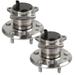 CCIYU 512206 512207 Wheel Hub and Bearing Assembly 2002-2003 For Lexus ES300 2007-2012 For Lexus ES350 Rear Wheel Hubs 5 Lugs (2)