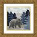 Reed Tara 20x20 Gold Ornate Wood Framed with Double Matting Museum Art Print Titled - Blue Cliff Mountains scene I-Bear