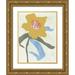 Wang Melissa 19x24 Gold Ornate Wood Framed with Double Matting Museum Art Print Titled - Lenten Rose I