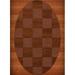 Dalyn Dover Area Rug DV15 Dv15 Spice Checkered Boxes 8 x 10 Oval