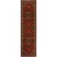 Traditional Mahal Medallion Design Runner Rug Dark Red Color Printed Slip Skid Resistant Rubber Back 2 x 7 Rug Runner (Dark Red 23 x 7 )