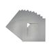 Metallic Silver Acid-Free 20x20 Picture Frame Mats with White Core Bevel Cut for 8x8 Pictures -