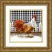 Meneely Dan 15x15 Gold Ornate Wood Framed with Double Matting Museum Art Print Titled - Morning Rooster I