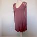 American Eagle Outfitters Dresses | Boho Lace Mauve V-Neck Long Sleeve Dress Size Xxs | Color: Pink | Size: Xxs