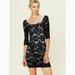 Free People Dresses | Intimately Free People Black Bodycon Medallion Lace Crochet Dress Size Xs/S | Color: Black/White | Size: Xs