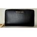 Michael Kors Bags | New Michael Kors Jet Set Travel Large Flat Phone Case Leather Black / Gold | Color: Black | Size: Os