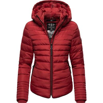 Winterjacke MARIKOO "Amber", Damen, Gr. S (36), rot (blutrot), Obermaterial: 100% Polyester, Futter: 100% Polyester, Wattierung: 100% Polyester, Ärmelfutter: 100% Polyester, unifarben, casual, figurbetont hüftbedeckend, Langarm verstellbar... Image