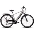 E-Bike SAXONETTE "COMFORT SPORT" E-Bikes Gr. 54 cm, 28 Zoll (71,12 cm), silberfarben (silberfarben matt) E-Bikes