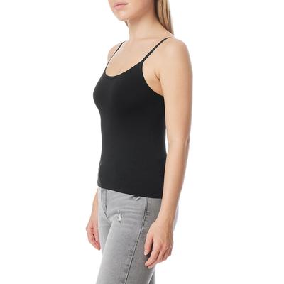 WallFlower Women's Madison Seamless 3-Pack Cami (Size L) Black/White/Tan, Spandex,Nylon