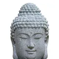 Statue de Bouddha en grès assis figurine en méditation artisanat d'Auckland décoration