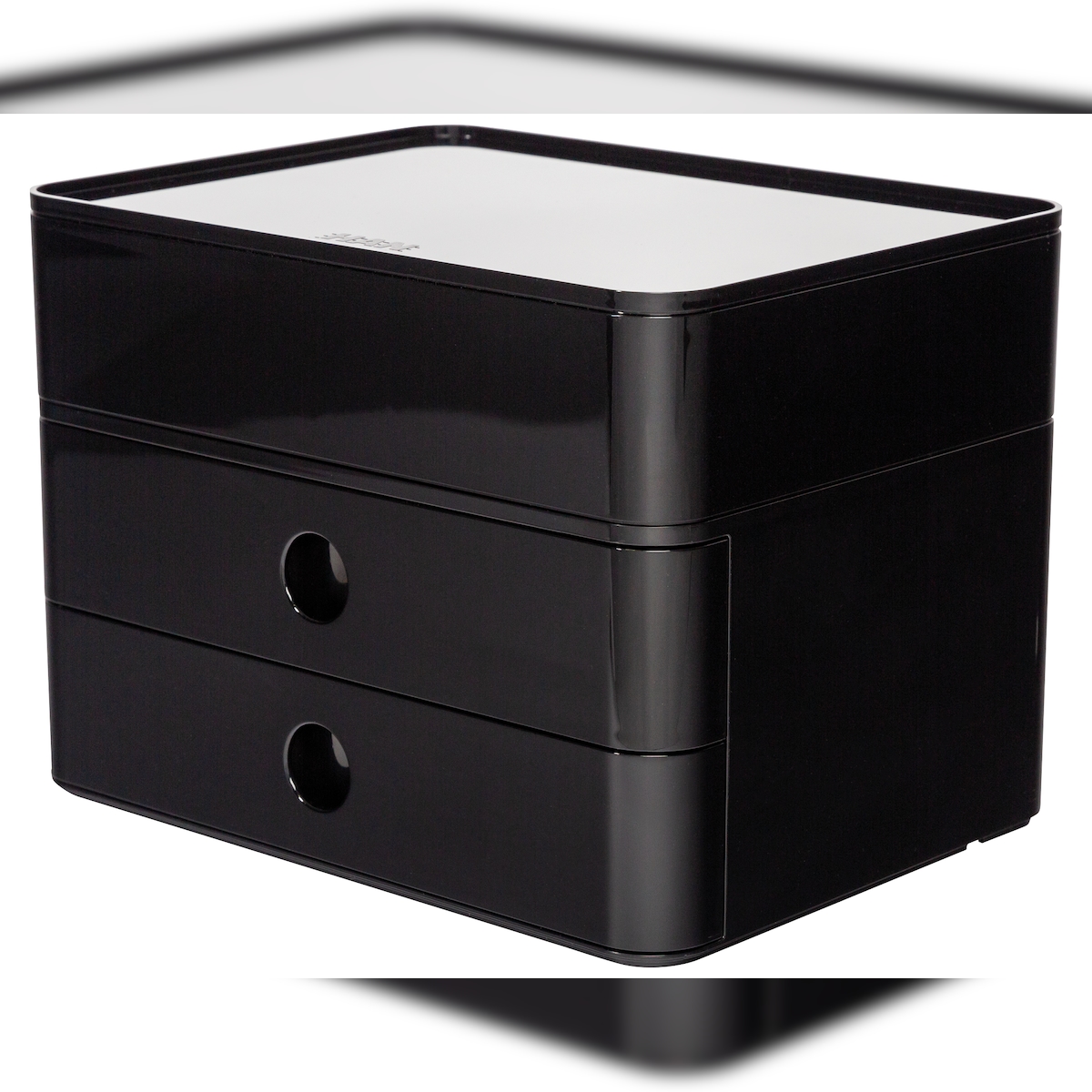 HAN SMART-BOX PLUS ALLISON, Schubladenbox mit 2 Schubladen und Utensilienbox, Hochwertiges Material,jet black Image