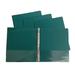 Forest Green Vinyl Standard 3-Ring Binders 1/2-Inch for 8.5 x 11 Sheets with Inside Pockets 4-Pack