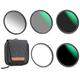 K&F Concept 55mm 5-in-1 Magnetic Lens Filter Kit, Includes GND8+ ND8+ ND64+ ND1000+ Adapter Ring, Neutral Density Multi-Layer Coating HD Optical Glass &Waterproof Pouch (Nano-X Series)