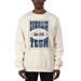 Men's Uscape Apparel Cream Georgia Tech Yellow Jackets Logo Premium Heavyweight Pullover Sweatshirt