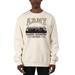 Men's Uscape Apparel Cream Army Black Knights Premium Heavyweight Pullover Sweatshirt