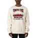 Men's Uscape Apparel Cream Virginia Tech Hokies Premium Heavyweight Pullover Sweatshirt