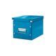 Boîte de rangement carton Leitz Click & Store Wow Cube Format m bleu - Bleu