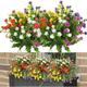 Ynkkvre - 6 paquets de fleurs artificielles en plein air de fausses fleurs pour la décoration de la