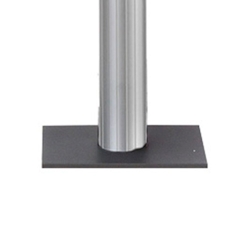 CITY-GUIDE Pfosten silber eloxiert mit Bodenplatte für den Innenbereich, 250 cm Image