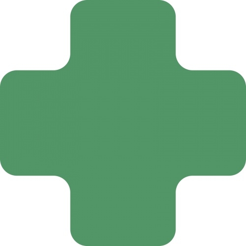 Stellplatzmarker WT-5110, X-Stück, PVC, Grün, 175x175 mm, 25 Stück/VE Image