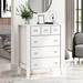 Gracie Oaks Siaosi 4 Drawer 35" W Chest Wood in White | 42.8 H x 34.75 W x 19.6 D in | Wayfair BCED9A751E71427DA27E7A37A0E079A5