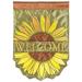 Rosalind Wheeler Barcomb 2-sided Polyester 42" x 29" Garden flag in Yellow/Brown | 42 H x 29 W in | Wayfair FBE59F8D558B4B61AD14A66027C77D30