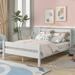 Red Barrel Studio® Full/Double bed, Solid Wood Platform Bed Wood in White | 35.4 H x 57 W x 79.5 D in | Wayfair 2312FB8110E1469AA272EB5DA7FF87F6