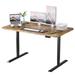 The Twillery Co.® Pilar Electric Height Adjustable Standing Desk Wood/Metal in Black | 55 W x 23.6 D in | Wayfair 2B75424518114085AC7DBD689262C863
