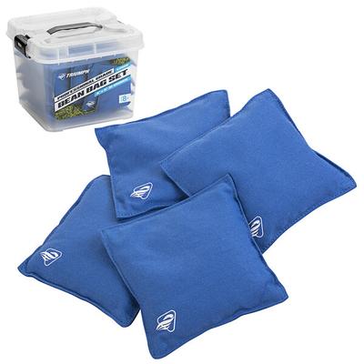 Triumph 12-0055BL-3W 16 oz. Blue Canvas Duck Cloth Bean Bags - 4/Pack