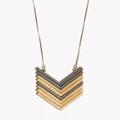 Madewell Jewelry | Madewell Arrowstack Necklace | Color: Gold/Gray | Size: Os