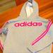 Adidas Shirts & Tops | Adidas Hoodie | Color: Gray/Pink | Size: 14g