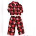 Disney Pajamas | Disney Christmas Mickey Mouse Pajama Set Size 18 Months | Color: Black/Red | Size: 18mb