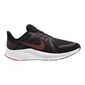 Nike Shoes | Men's Nike Quest 4 Road Running Shoes Black University Red Da1105 001 Size 12 | Color: Black/Red | Size: 12