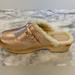 Anthropologie Shoes | Anthropology Pilco Rose Gold, Fleece-Lined Clogs Size 8/38eu | Color: Gold | Size: 8