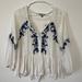 American Eagle Outfitters Tops | Adorable Slightly Sheer Coverup Or Blouse | Color: Blue/White | Size: Xs