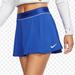 Nike Skirts | Euc Nikecourt Dri-Fit Flouncy Tennis Skort, Sz L (12-14) | Color: Blue | Size: L