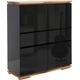 Highboard MCA FURNITURE "Chiaro" Sideboards Gr. B/H/T: 102 cm x 115 cm x 40 cm, 2, schwarz (schwarz hochglanz) Highboards