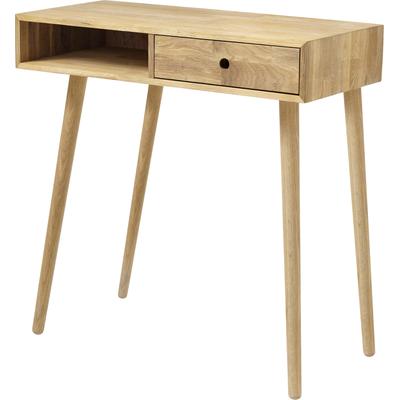 Konsole MCA FURNITURE "Agra", braun (eiche), B:80cm H:80cm T:35cm, Massivholz, Sideboards, Konsolentisch, Eiche Massivholz mit Schublade Image