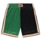 Men's Mitchell & Ness Kelly Green/Black Boston Celtics Big Tall Hardwood Classics Split Swingman Shorts