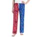 Women's Royal/Red Chicago Cubs Breakthrough Split Design Knit Sleep Pants