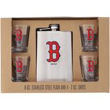 Boston Red Sox 8oz. Stainless Steel Flask & 2oz. Shot Glass Set