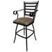 Outdoor Patio Extra Tall Spectator Swivel Bar Stool 35 - Jenna