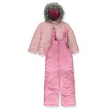 Rothschild Girls 2-Piece Dots Snowsuit Set - petal pink 4t (Toddler)