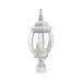 3 Light Outdoor Post Top Lantern in Traditional Style 8.5 inches Wide By 21 inches High-Textured White Finish Bailey Street Home 218-Bel-4362969