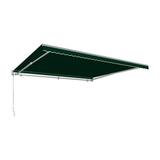 Awntech MTR14-US-F 14 ft. Maui Right Motor with Remote Retractable Awning Forest Green - 120 in.